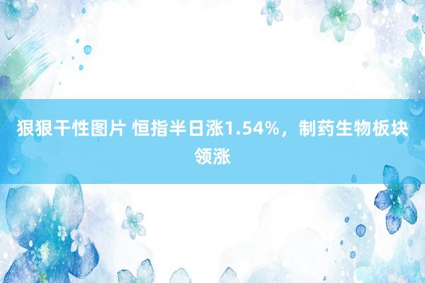 狠狠干性图片 恒指半日涨1.54%，制药生物板块领涨