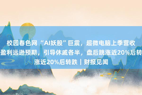 校园春色网 “AI妖股”巨震，超微电脑上季营收翻倍猛增，但盈利远逊预期，引导休戚各半，盘后跳涨近20%后转跌｜财报见闻