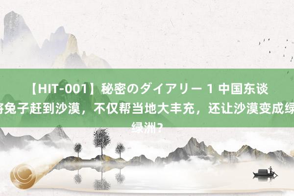 【HIT-001】秘密のダイアリー 1 中国东谈主将兔子赶到沙漠，不仅帮当地大丰充，还让沙漠变成绿洲？