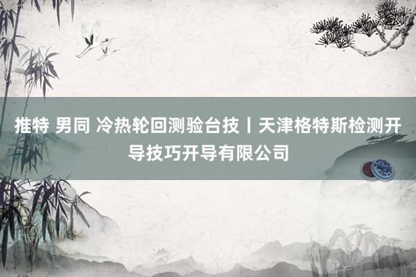 推特 男同 冷热轮回测验台技丨天津格特斯检测开导技巧开导有限公司