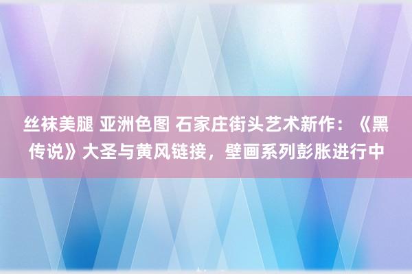 丝袜美腿 亚洲色图 石家庄街头艺术新作：《黑传说》大圣与黄风链接，壁画系列彭胀进行中